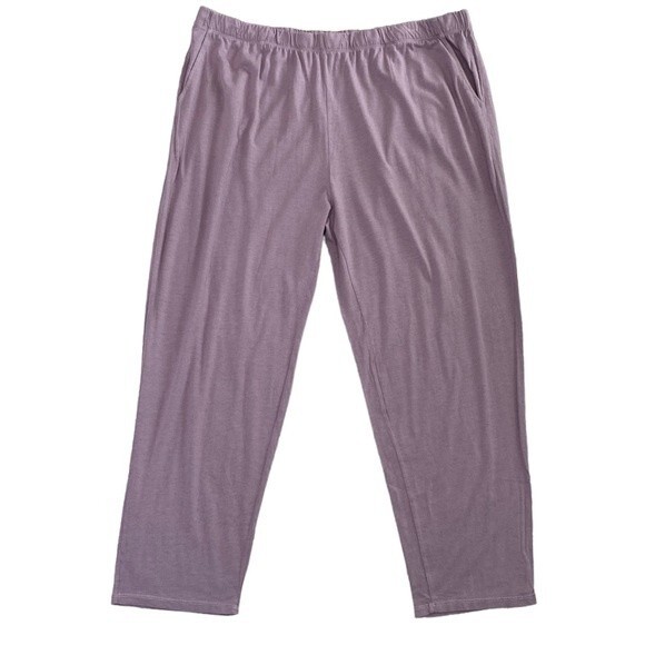 Mate the Label Lavender Tencel Organic Cotton Sleep Pant Pockets High Rise Soft - Picture 3 of 16